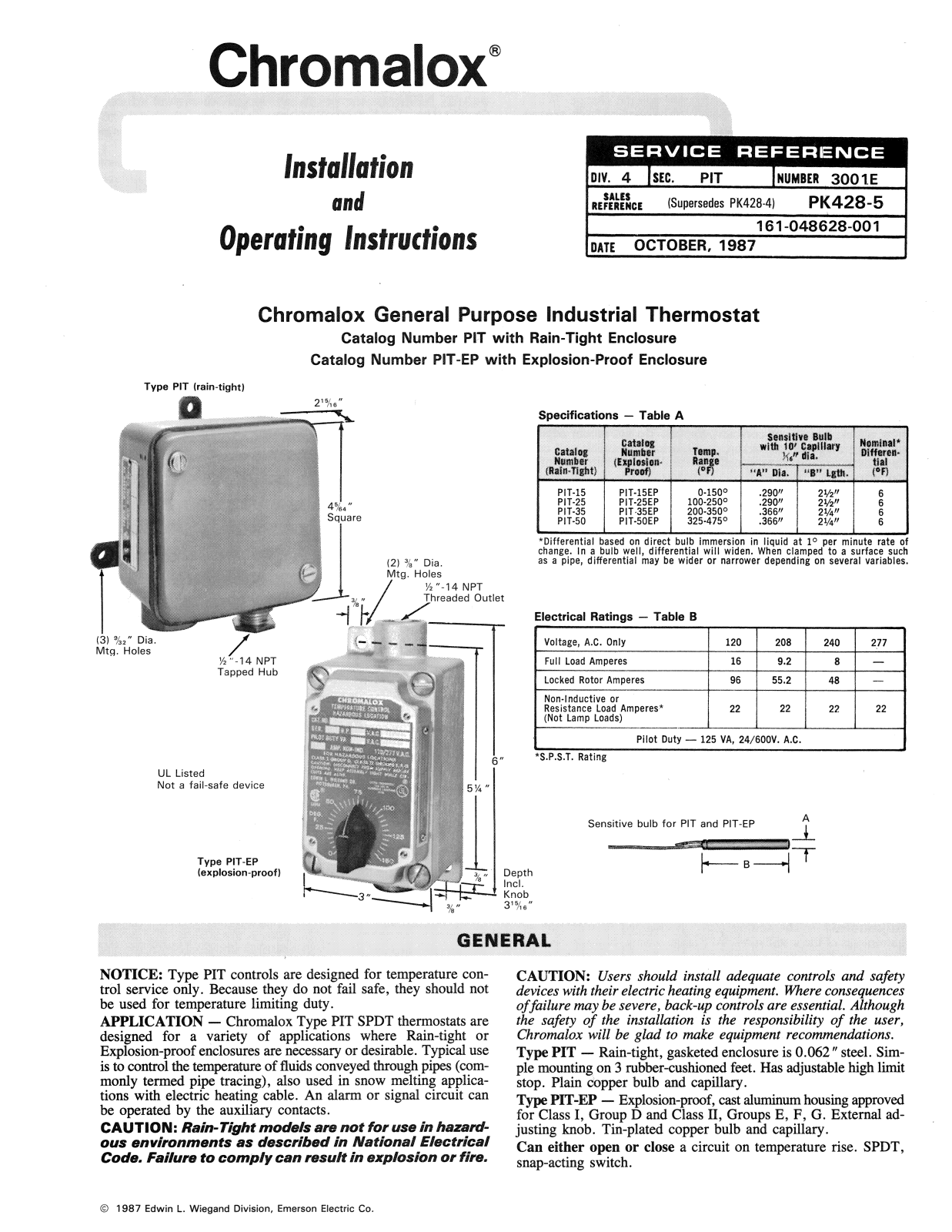 Chromalox 3001E User Manual