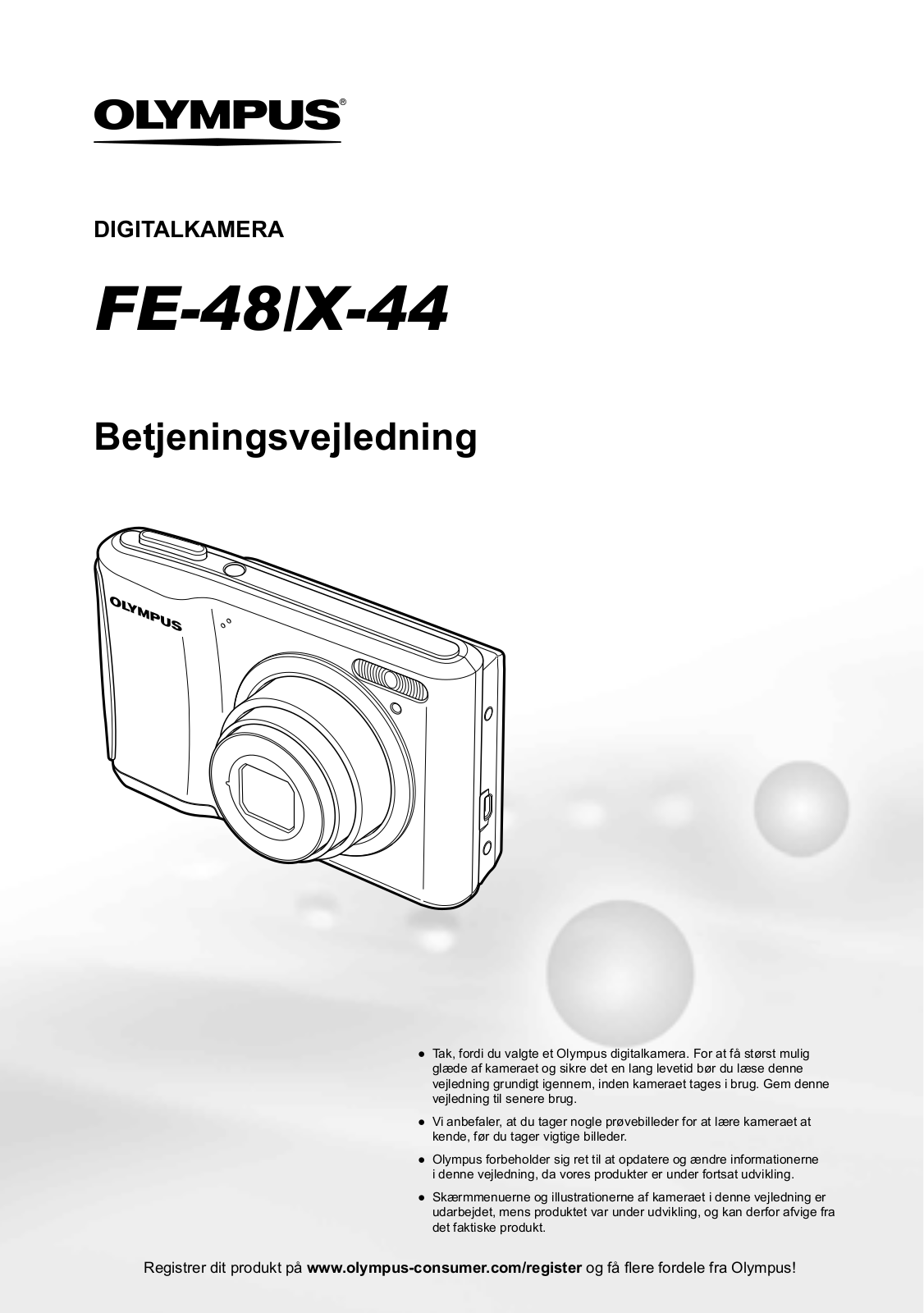 OLYMPUS X-44 User Manual