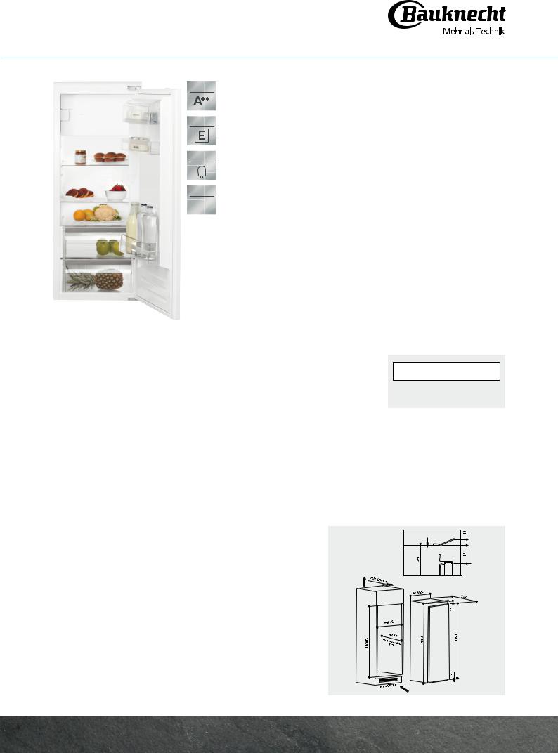 Bauknecht KVIE 3131 A++ User Manual