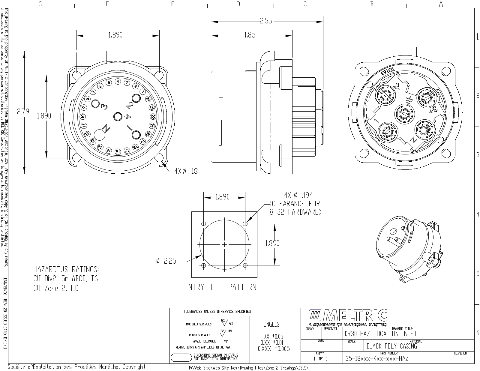 Meltric 35-18xxx-Kxx-xxx-HAZ Reference Drawing