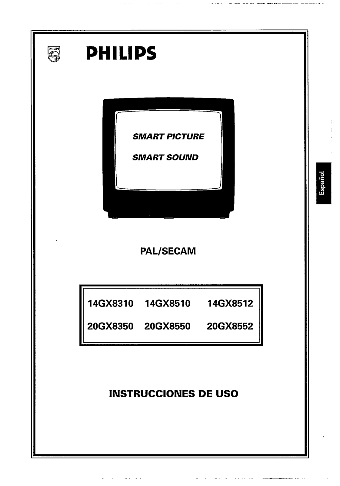 Philips 14GX8512/59T, 14GX8512/59R, 14GX8512/59F, 14GX8512/59B, 14GX8512/50R User Manual