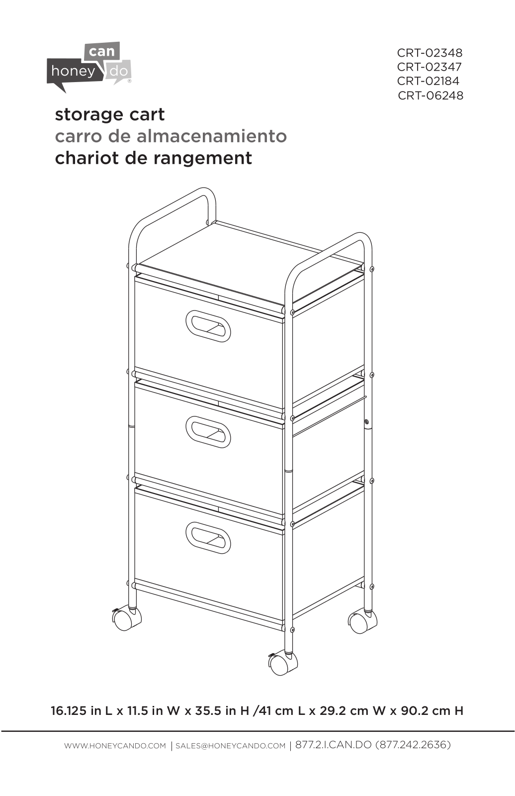 Honey-Can-Do CRT-06248 User Manual