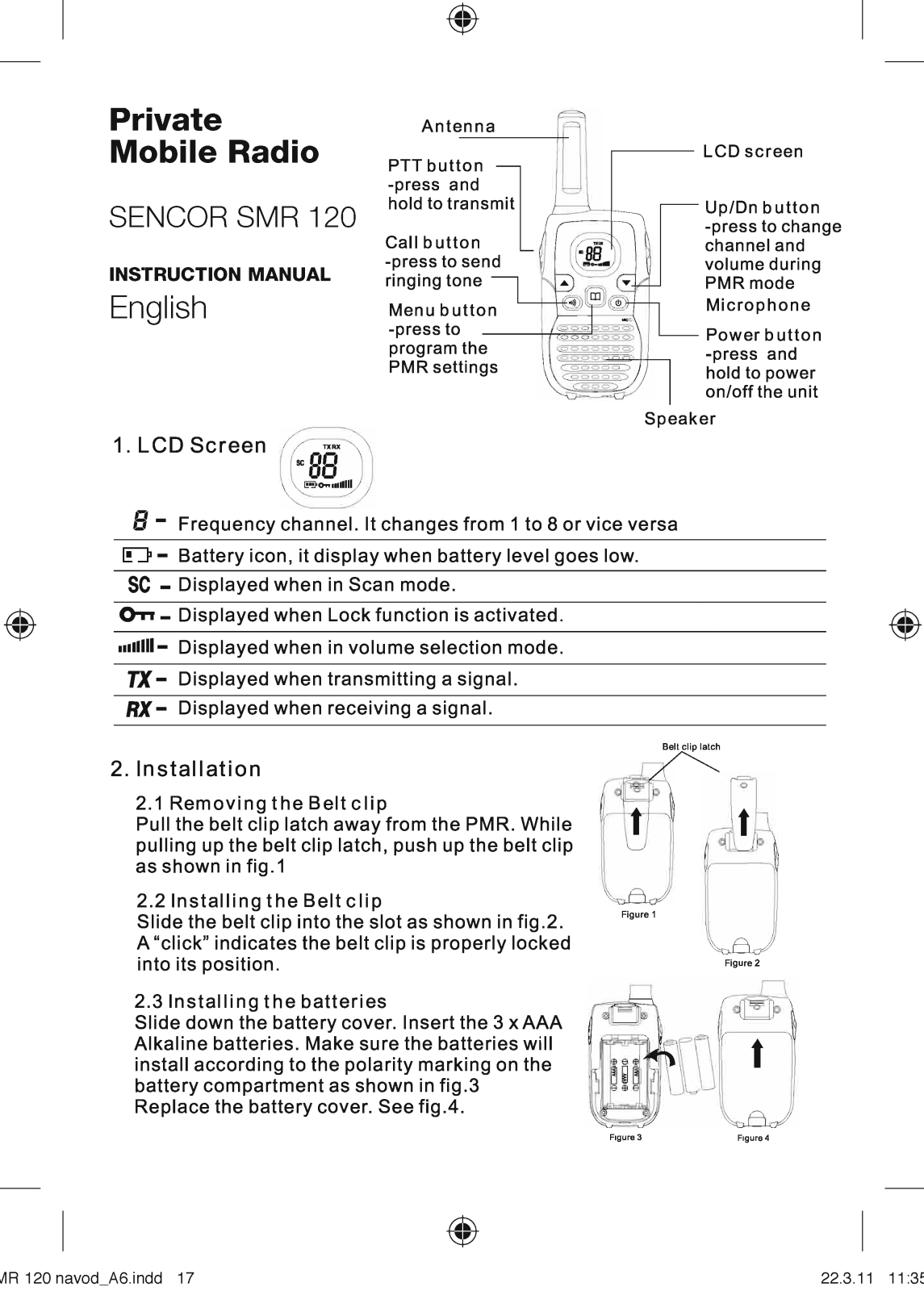 Sencor SMR 120 User Manual