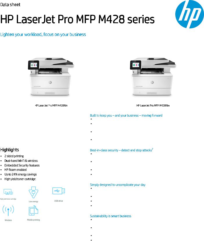 HP MFP M428fdw User Manual