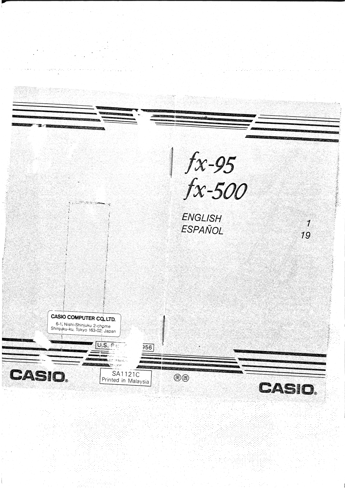 CASIO FX-95 User Manual