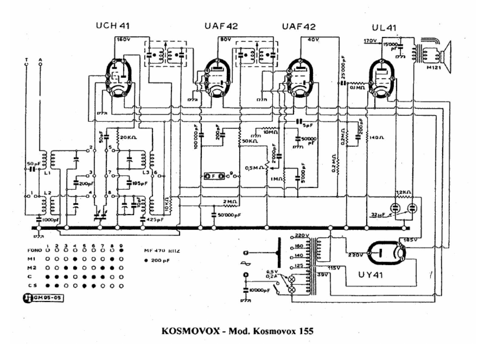 Kosmovox 155 schematic