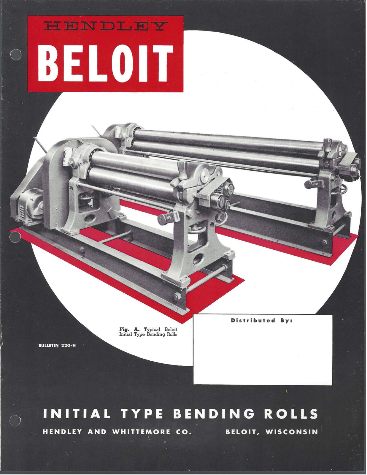 Hendley & Whittemore Initial Type Bending Rolls Other - ManualMachine.com