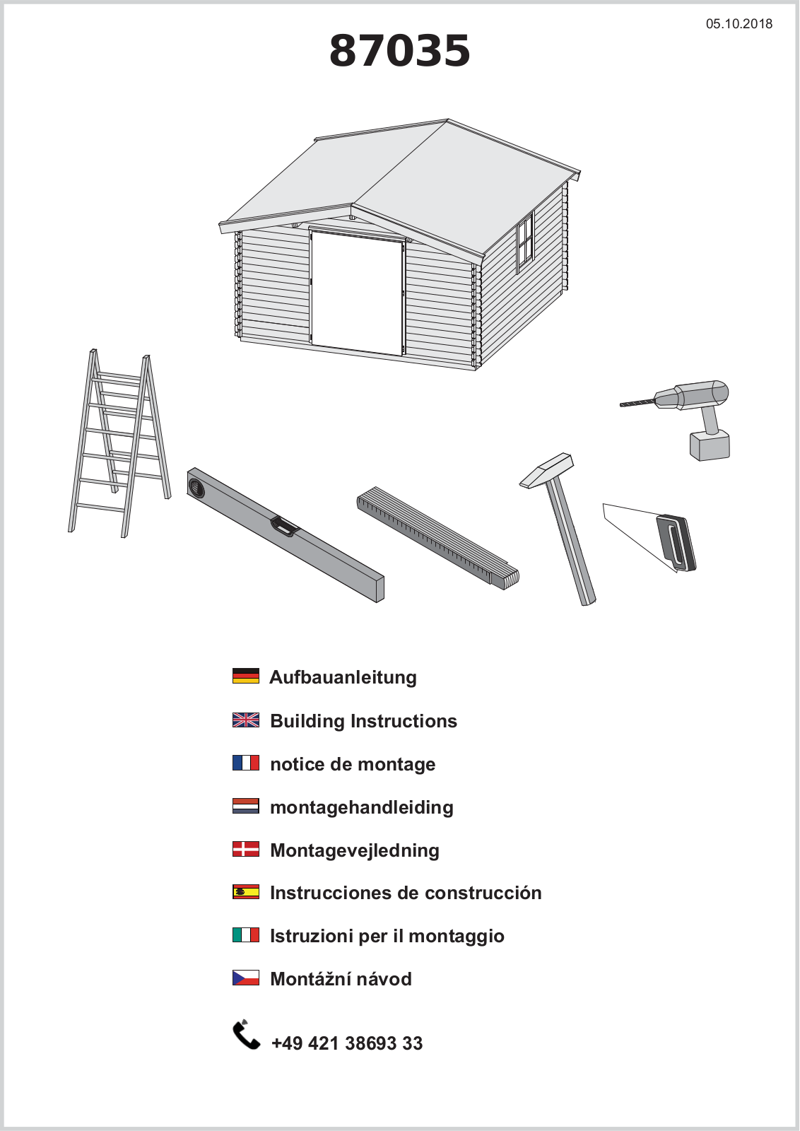 Karibu 87035 Assembly instructions