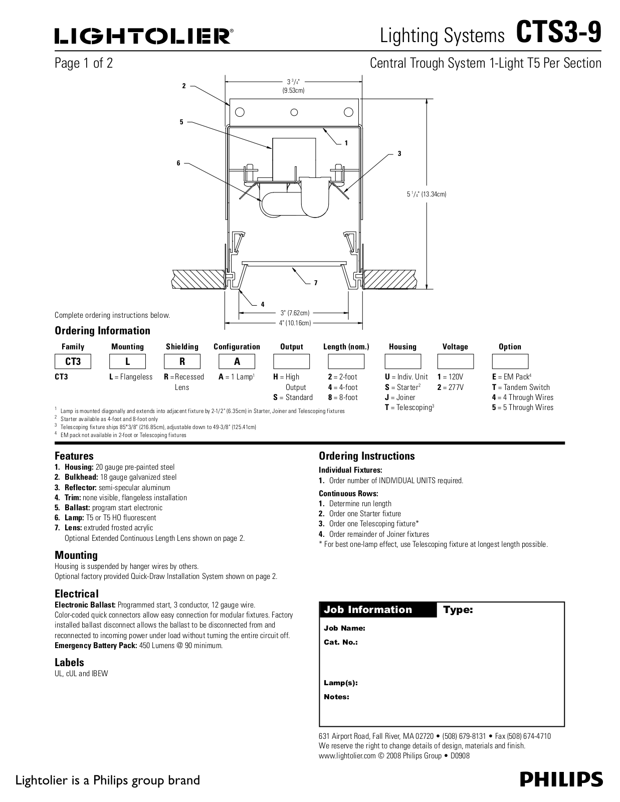 Lightolier CTS3-9 User Manual