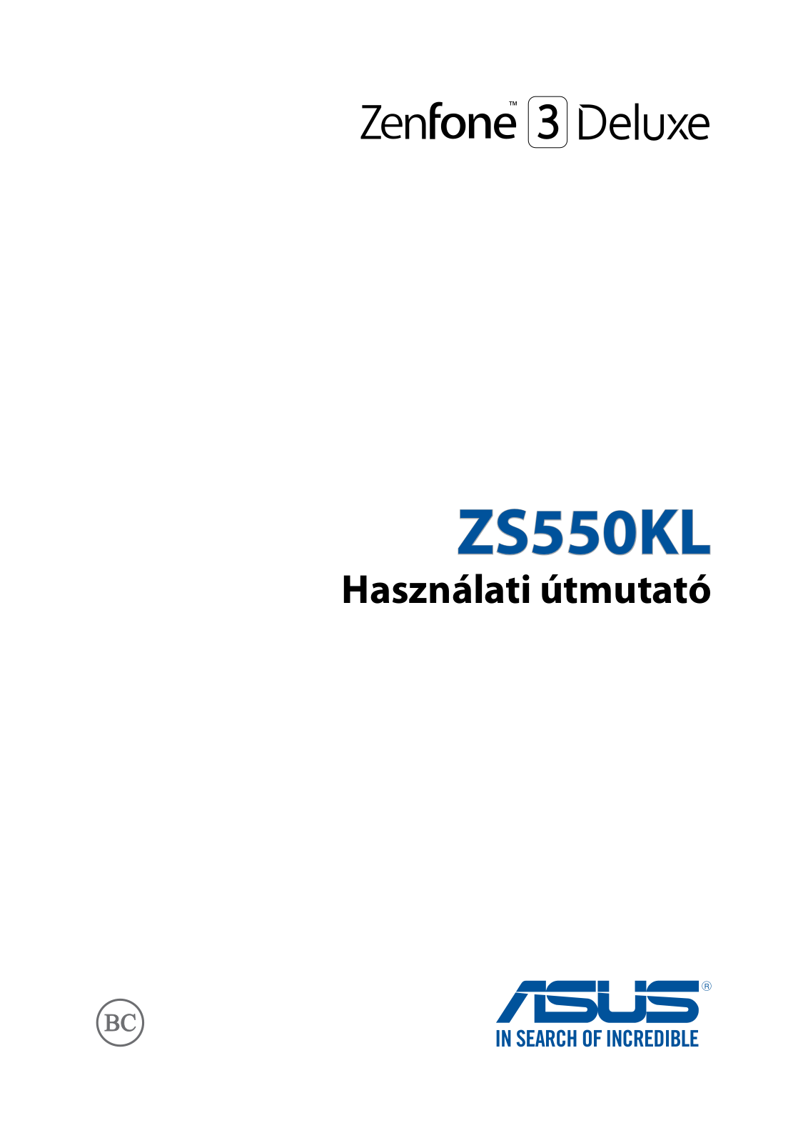 Asus ZS550KL E-Manual