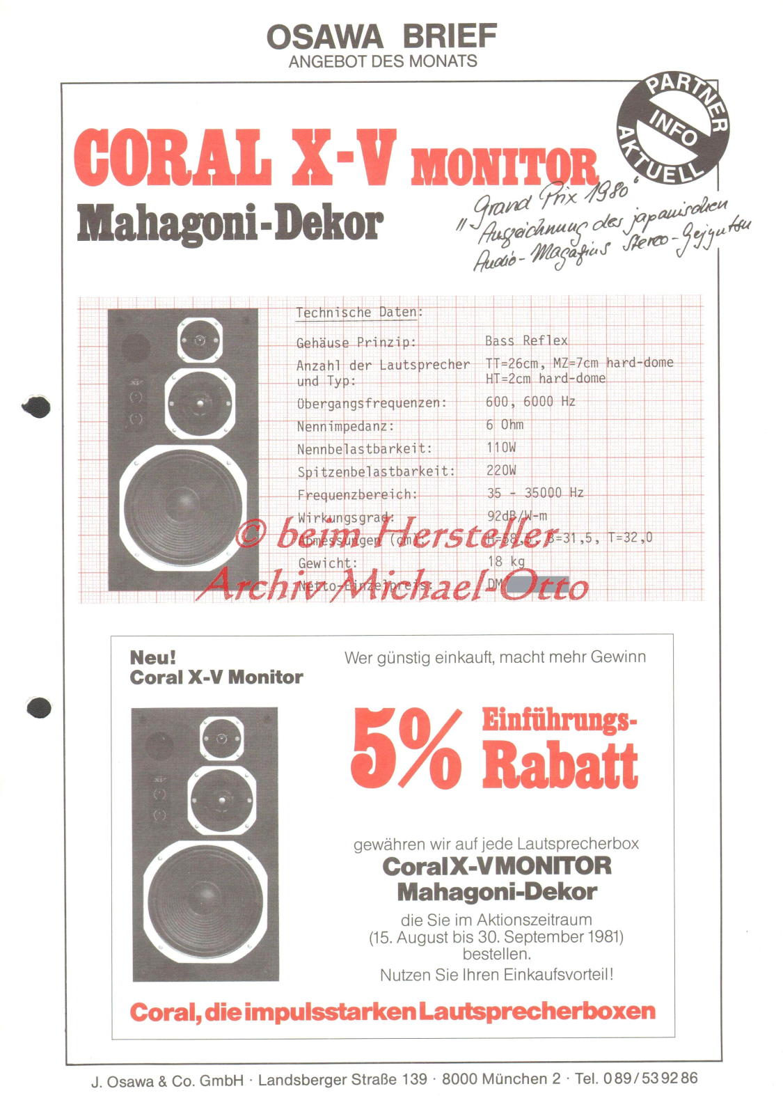 Coral X-V datasheet - ManualMachine.com
