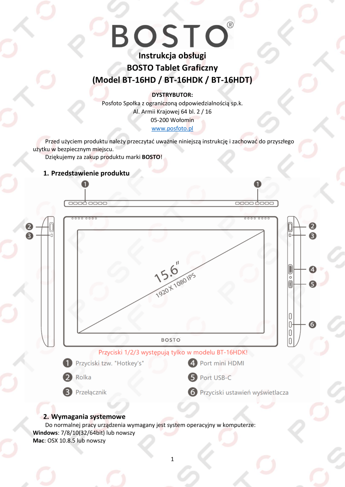 BOSTO BT-16HDT, BT-16HDK User guide - ManualMachine.com
