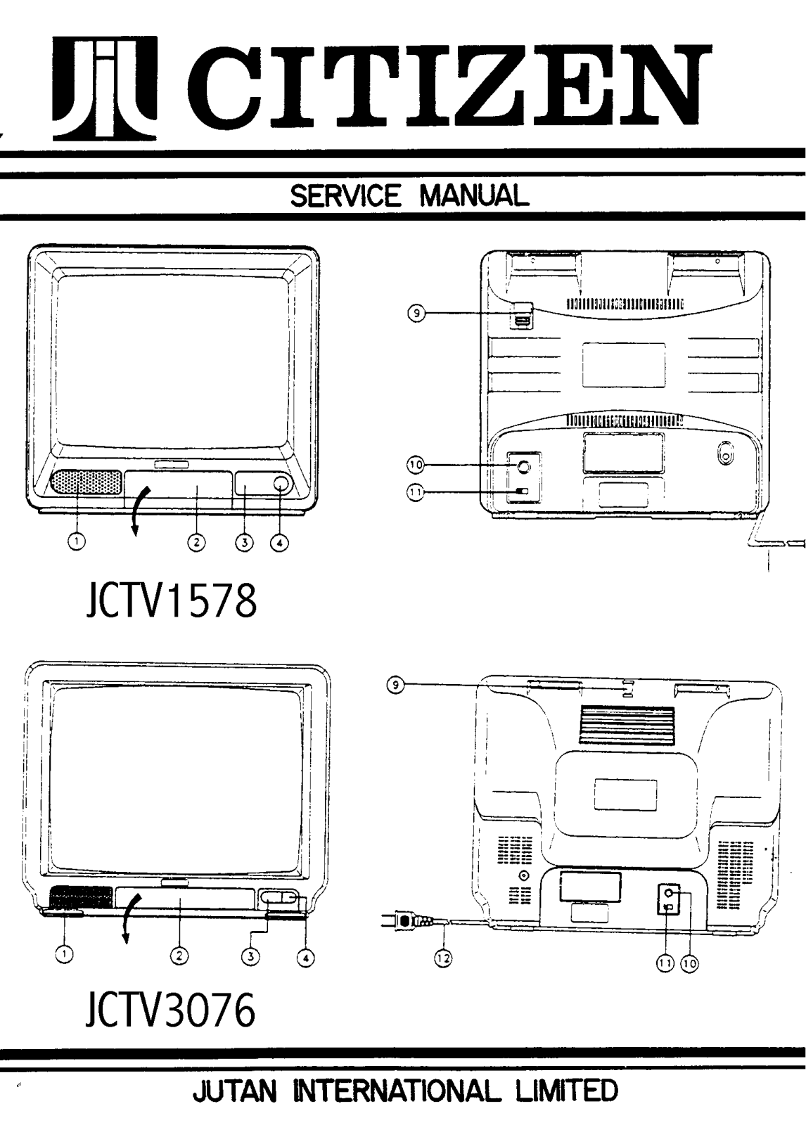 CITIZEN JCTV1578, JCTV3076 Schematic