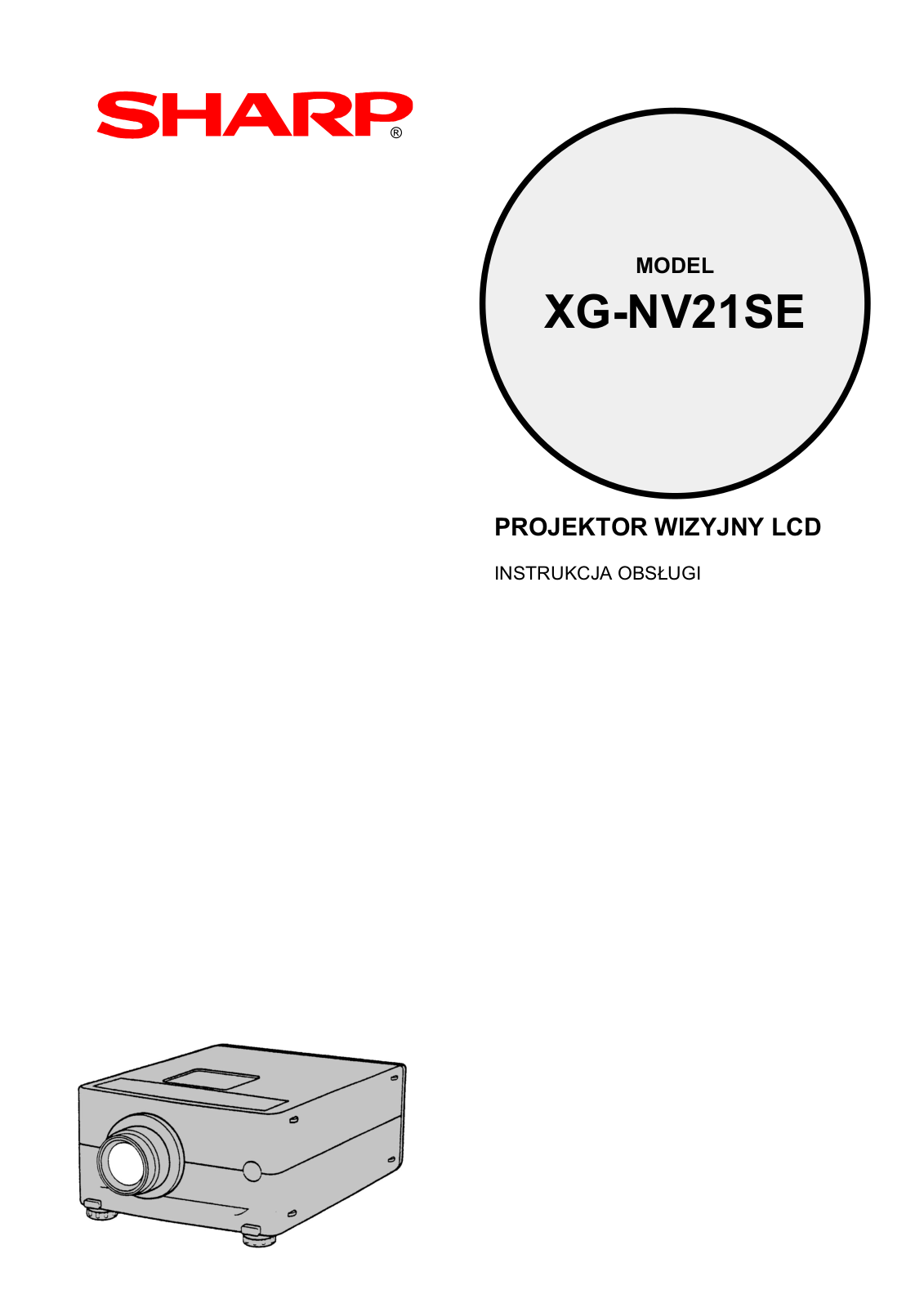 Sharp XG-NV21SE Manual