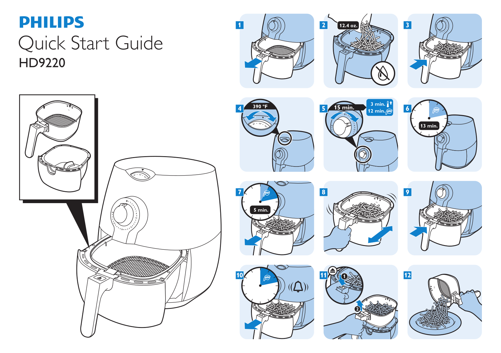 Philips HD9220 Quick Start Manual