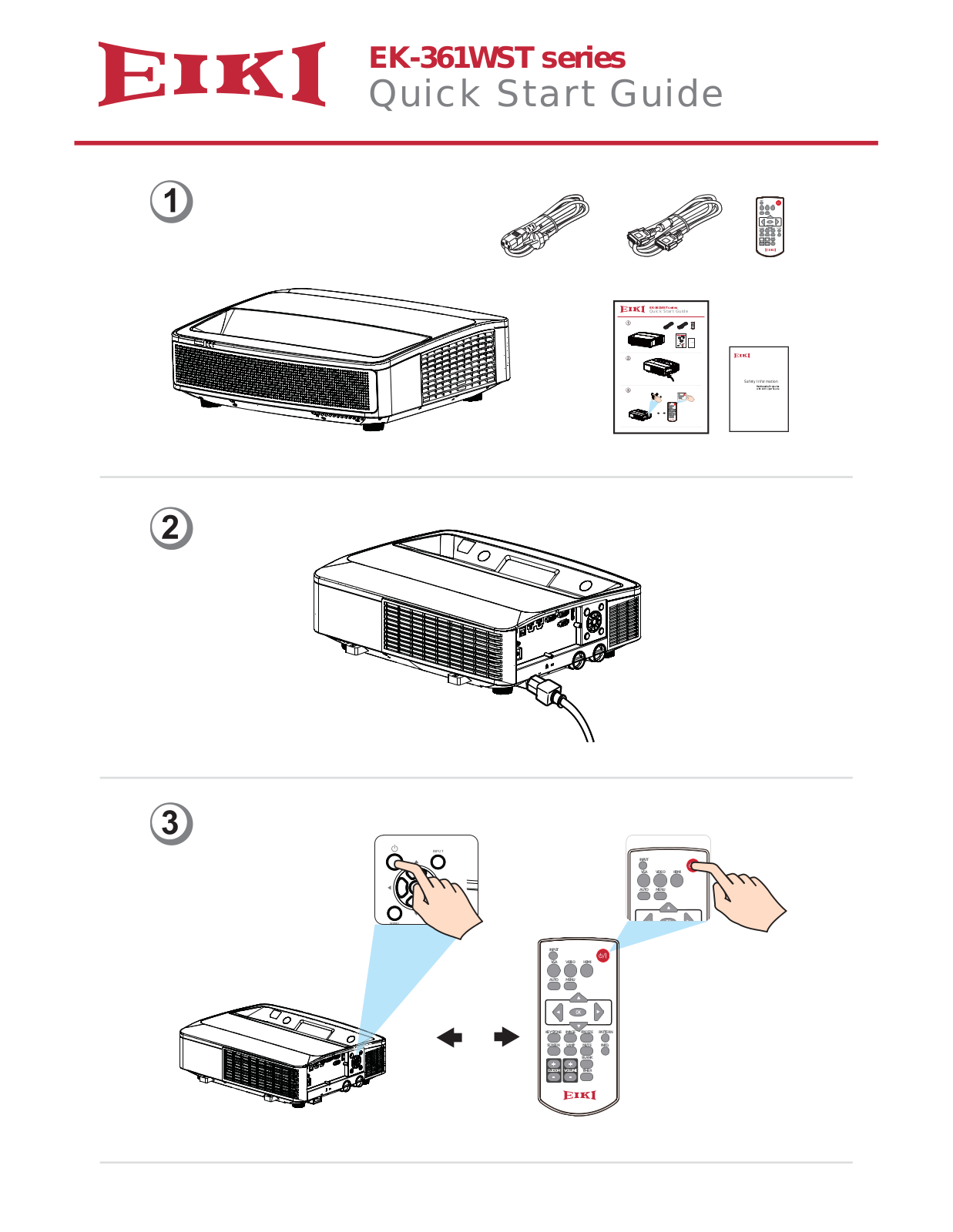 Eiki EK-65LU Quick Start Guide - ManualMachine.com