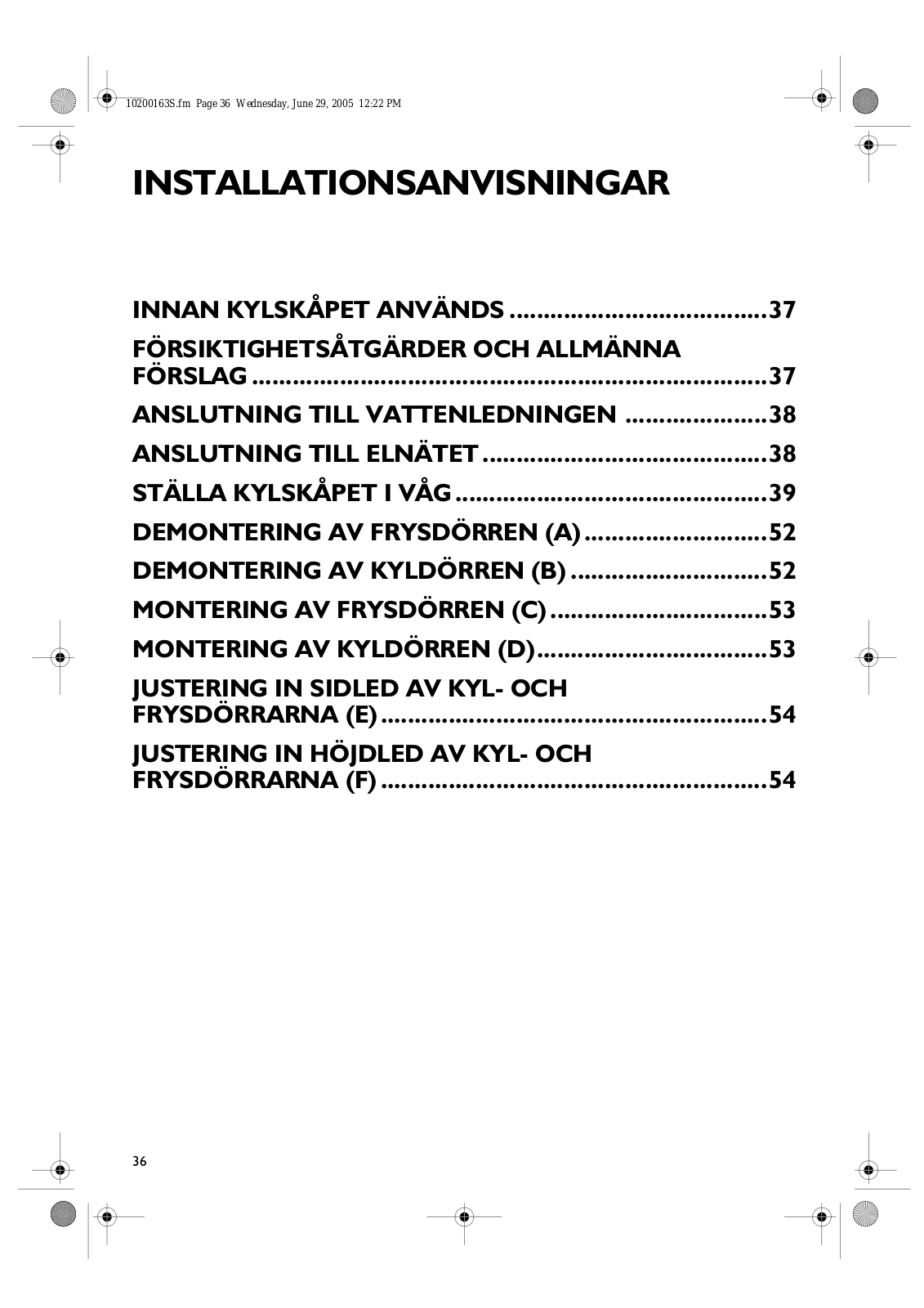 Whirlpool CFS 841 S Installation guide