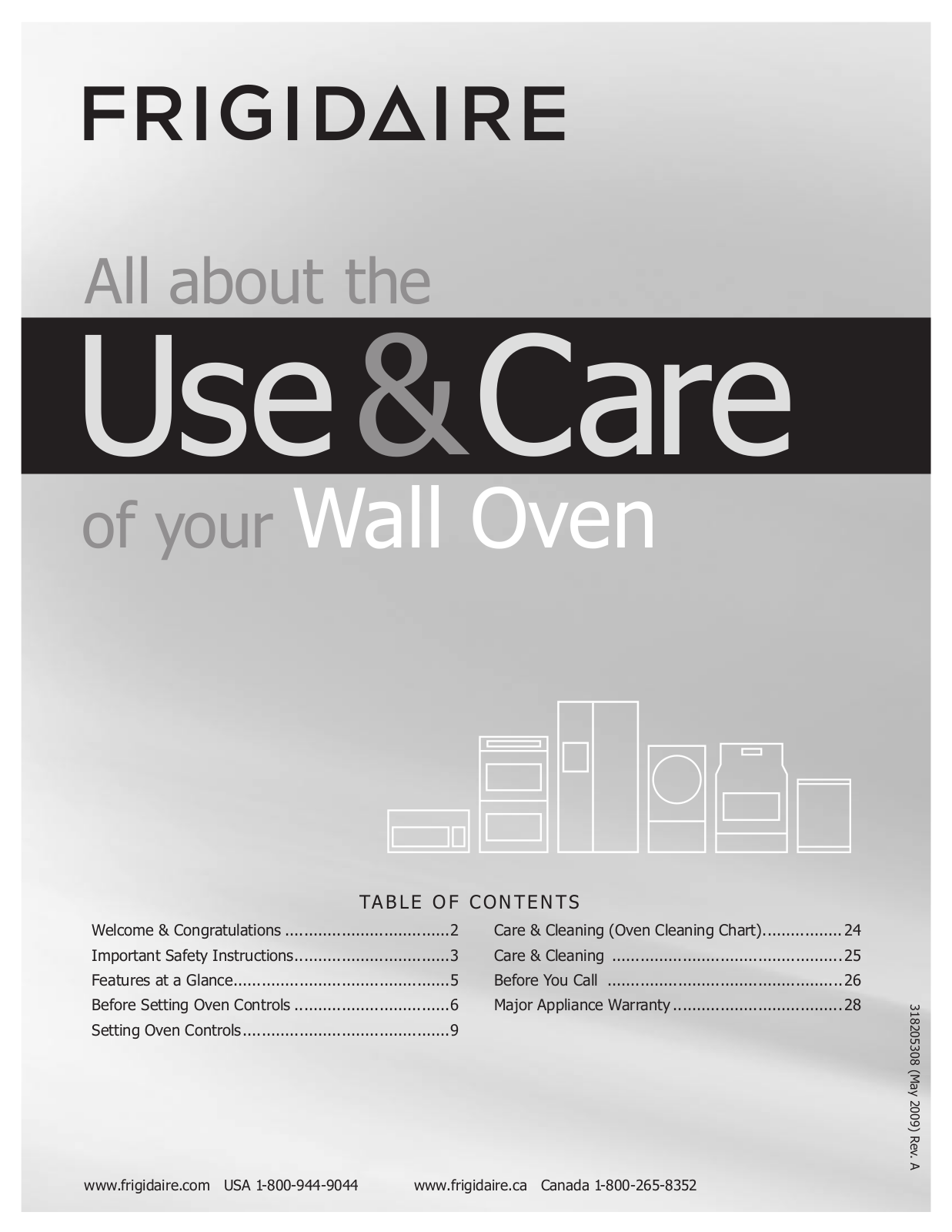 Frigidaire 318205308 User Manual