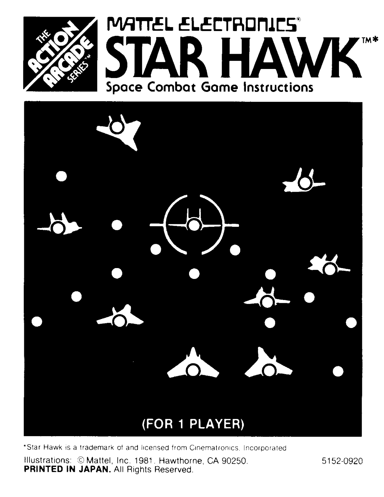 Mattel Star Hawk User Guide