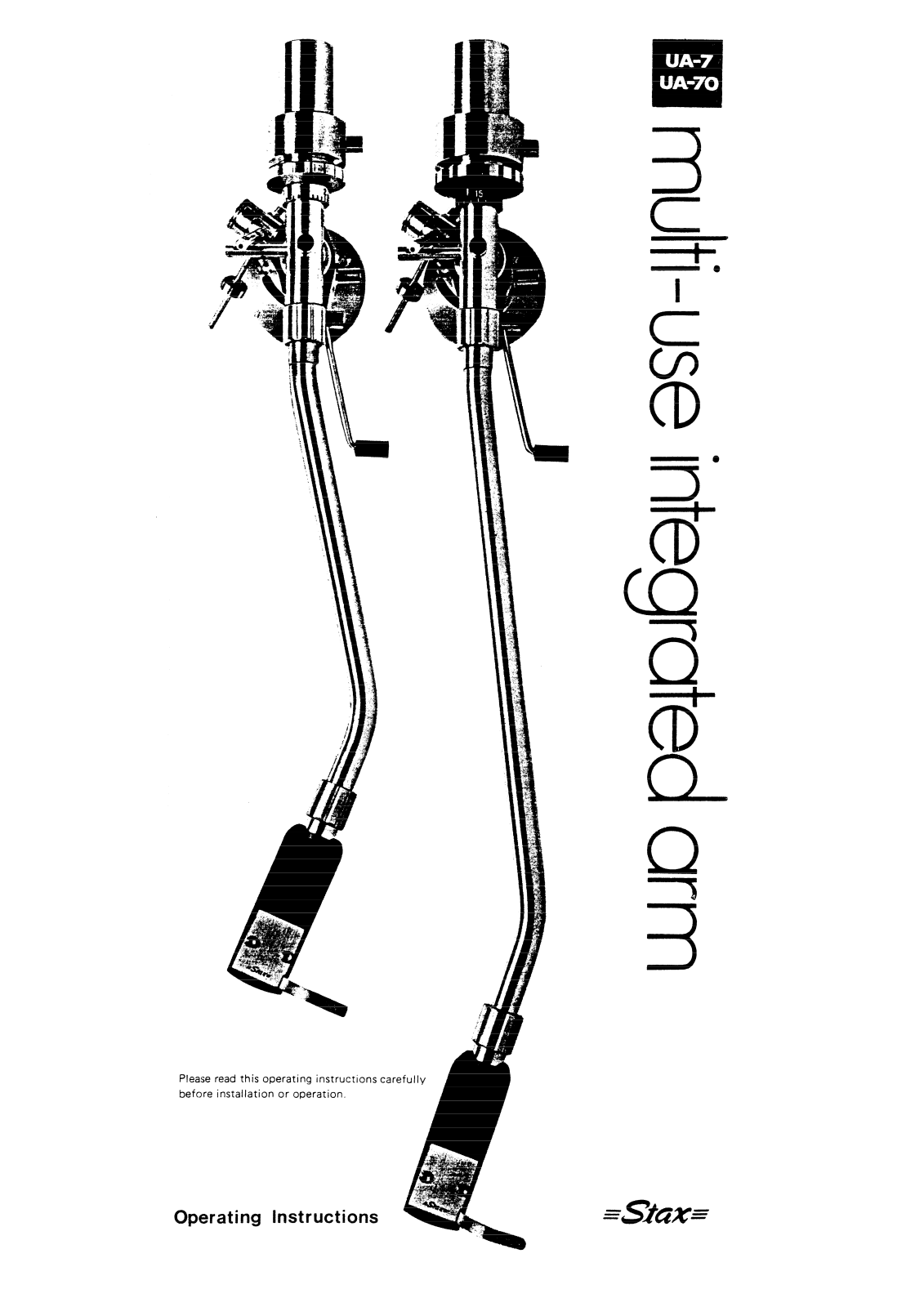 Stax UA-7 Owners manual