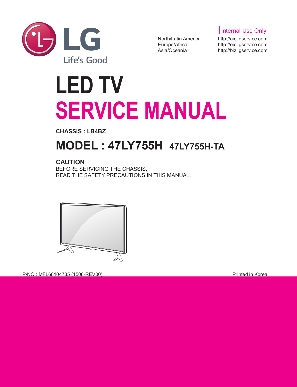 LG 47LY755H-TA Schematic