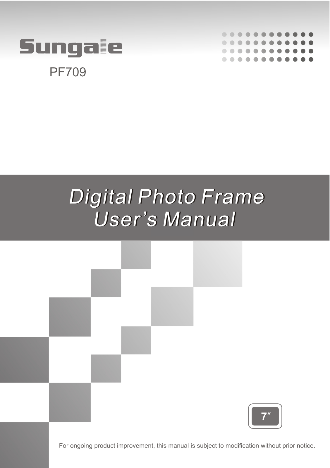 Sungale PF709 User Manual