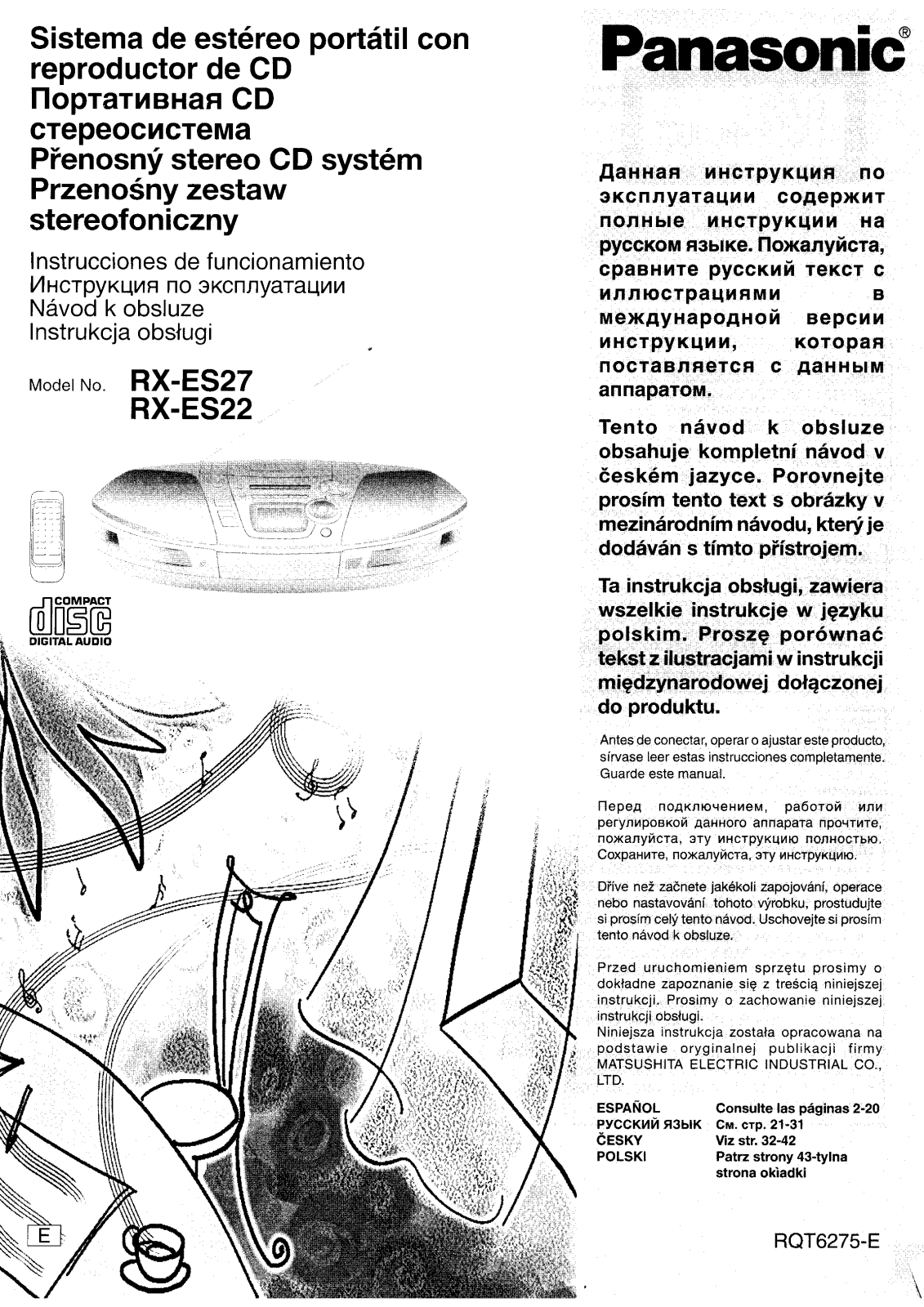 Panasonic RX-ES22 User Manual