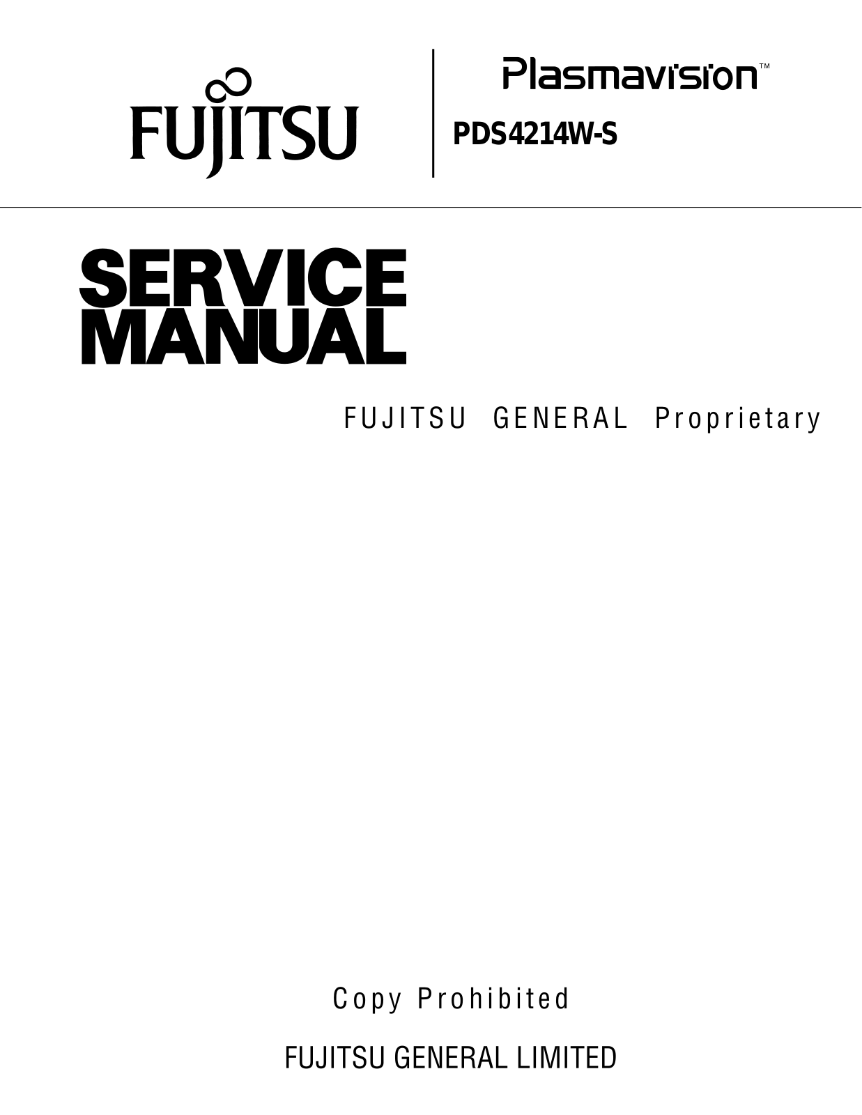 Fujitsu SM4214 Service Manual