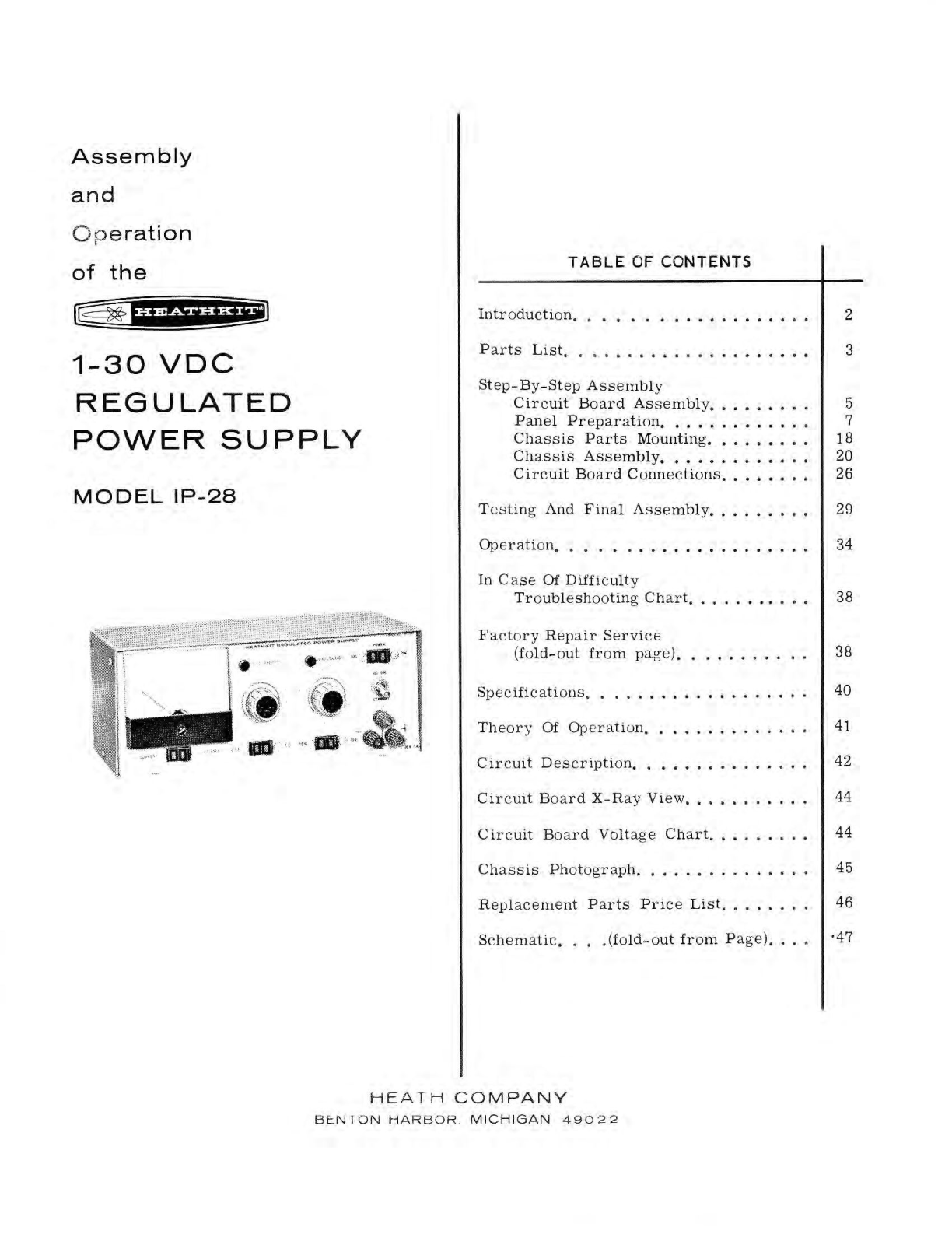 Heathkit IP-28 User guide