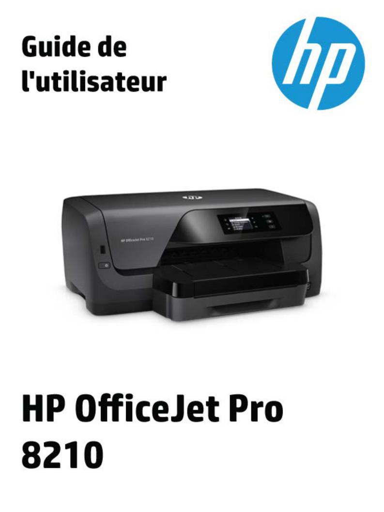 HP OFFICEJET PRO 8210 User Manual
