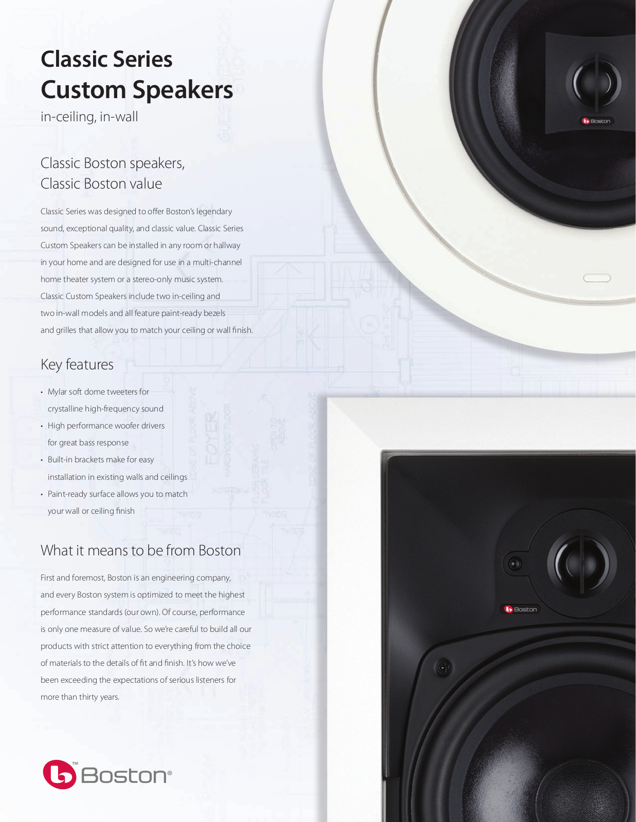 Boston acoustics CS 285, CS 270, CS 280, CS 275 User Manual