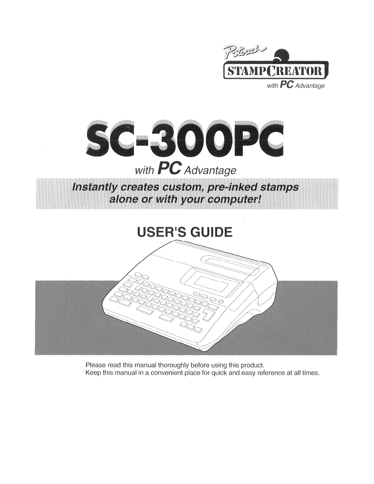 Brother SC-300PC Owner's Manual