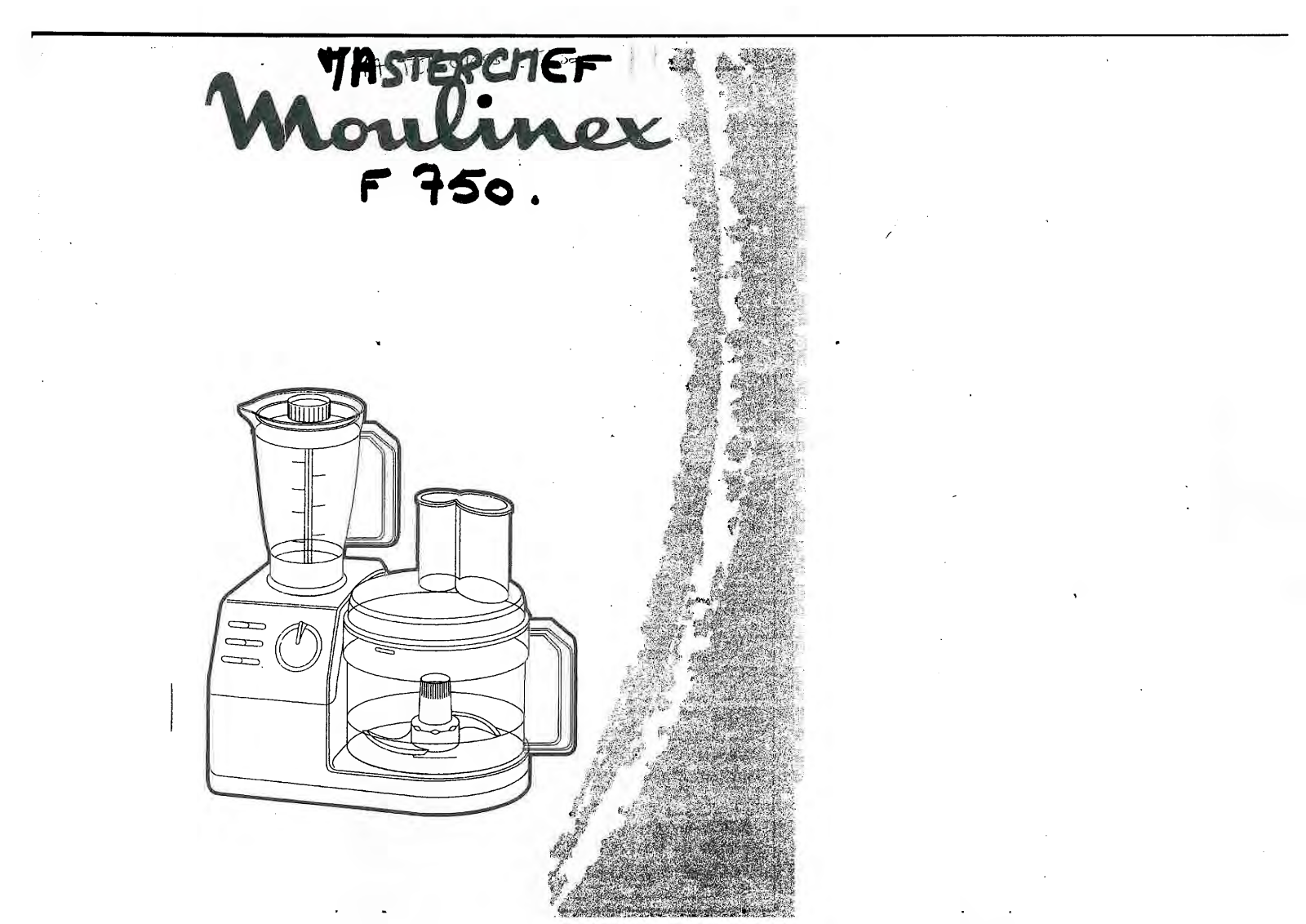 MOULINEX MASTERCHEF 750 User Manual