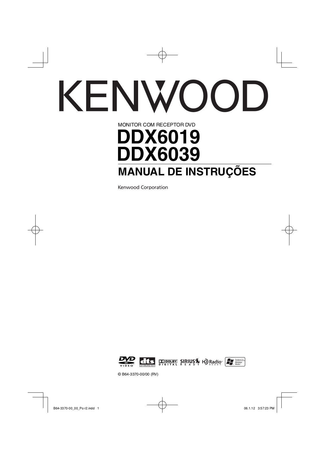 Kenwood DDX6039, DDX6019 User Manual