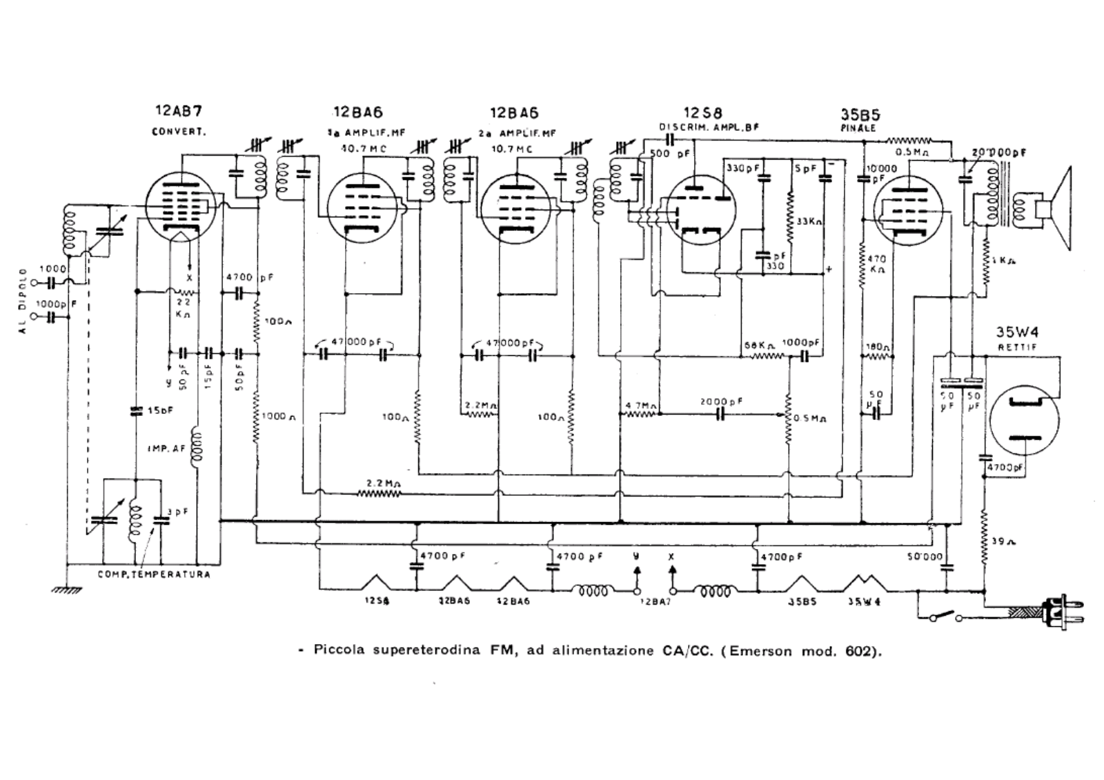 Emerson 602 schematic