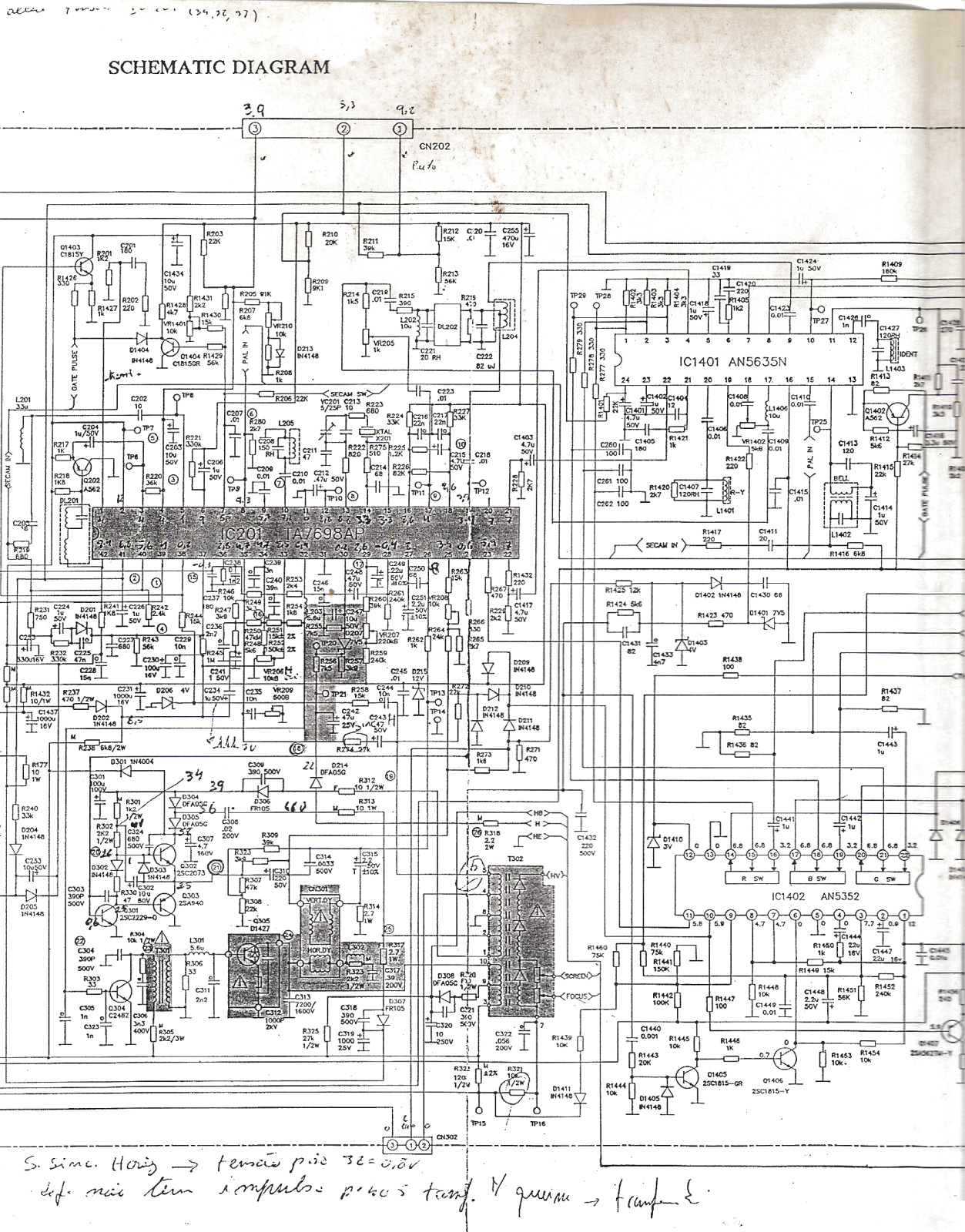 Jocel TVC-606 Schematic