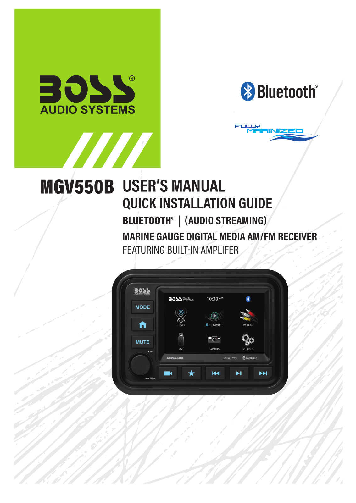 BOSS MGV550B User Manual