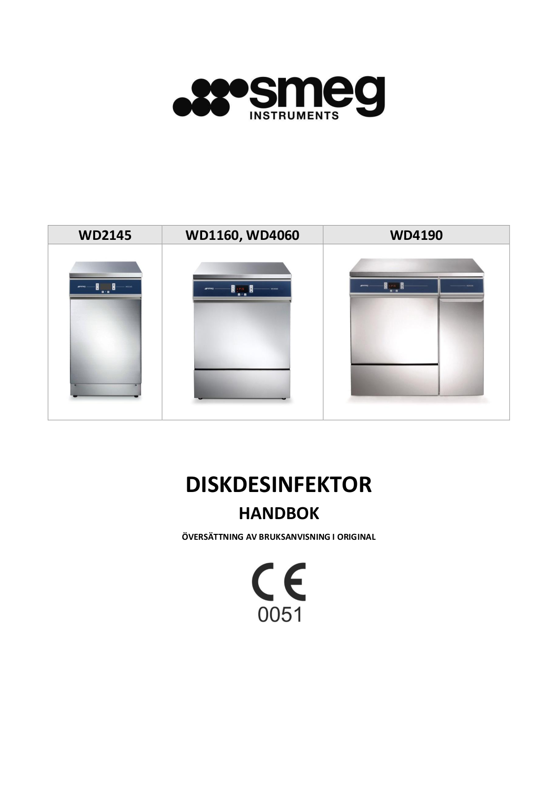 Smeg WD4060 User manual