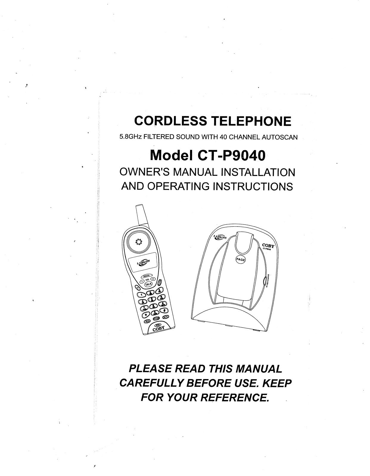 Coby CTP9040 User Guide