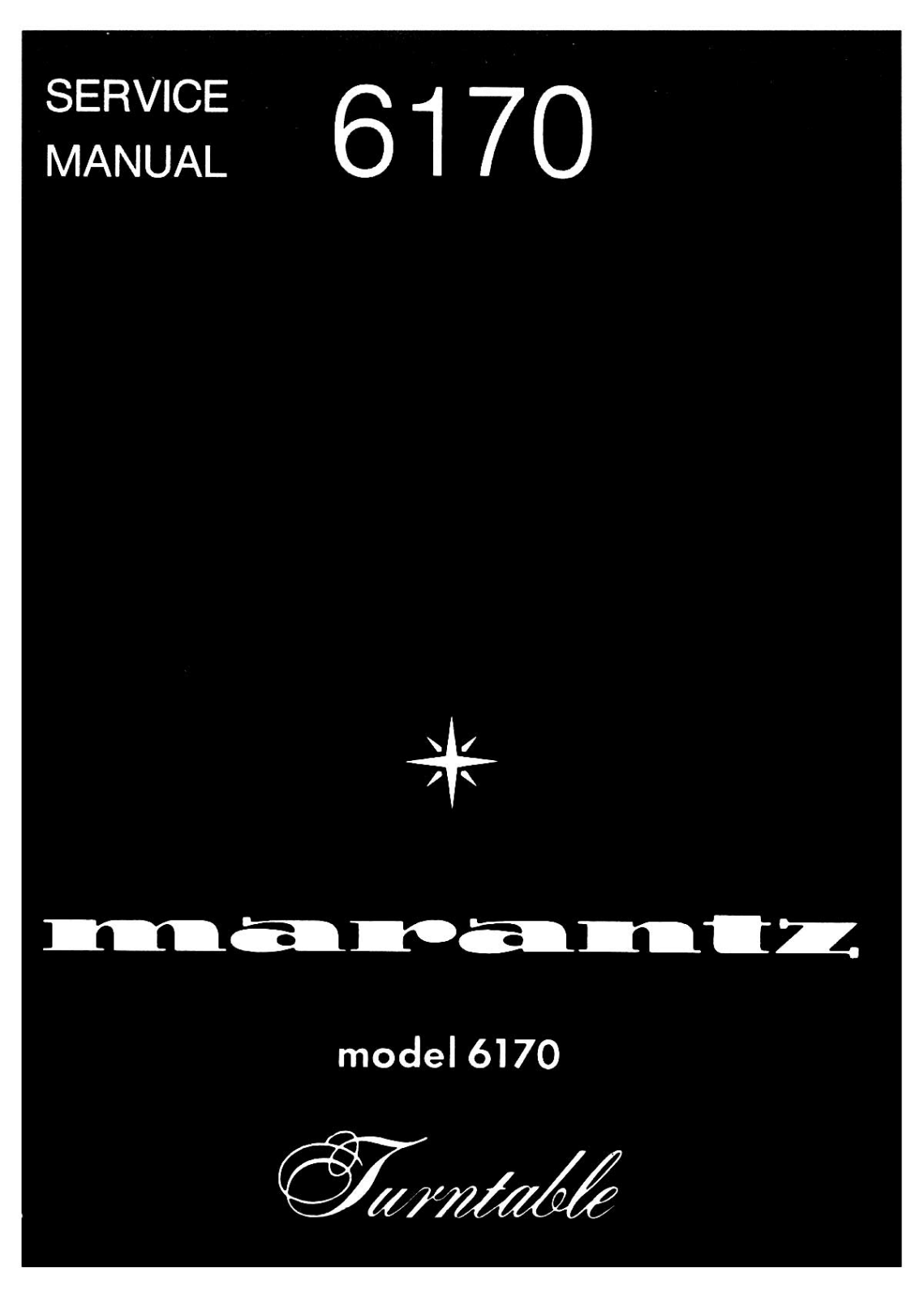 Marantz 6170 Service Manual