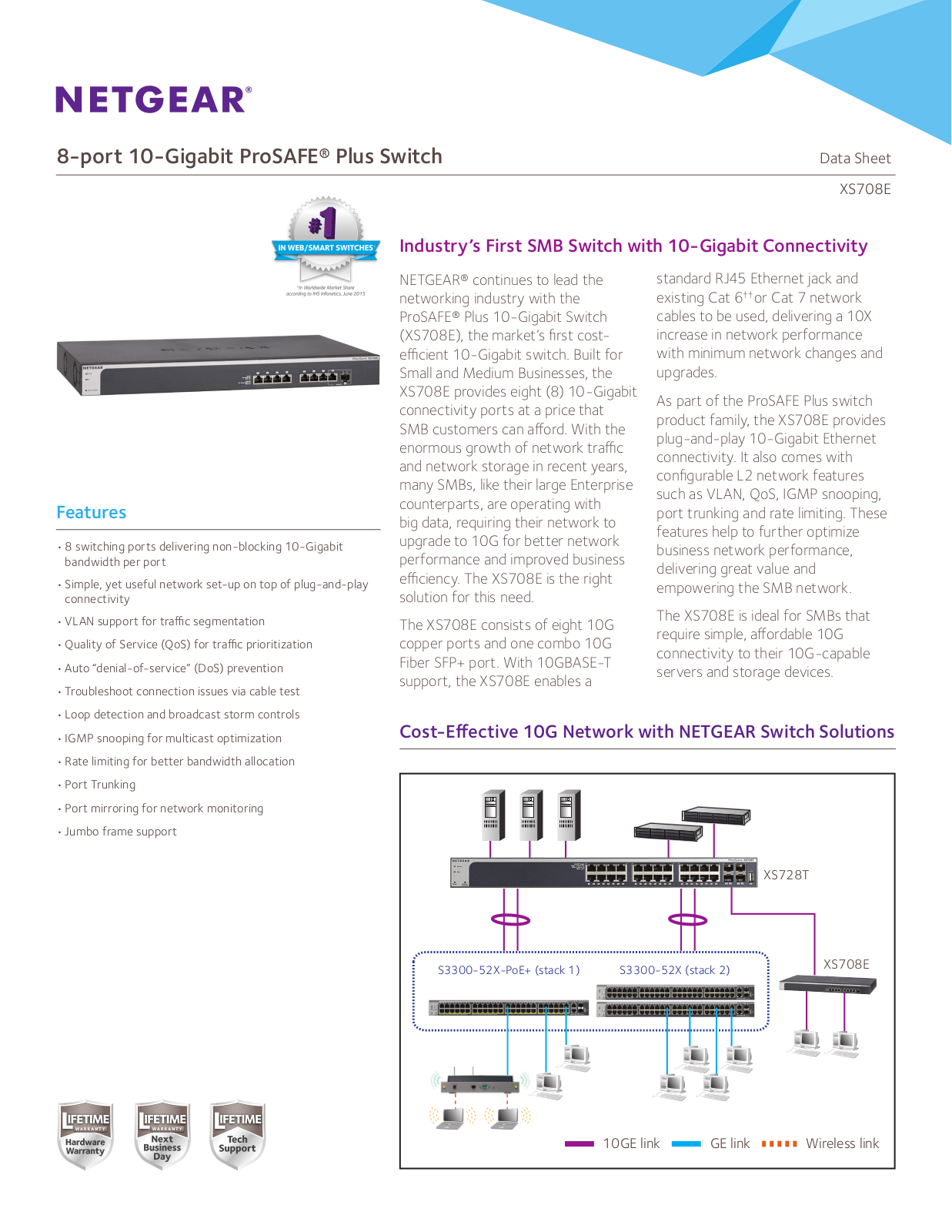 Netgear XS708E Installation Manual