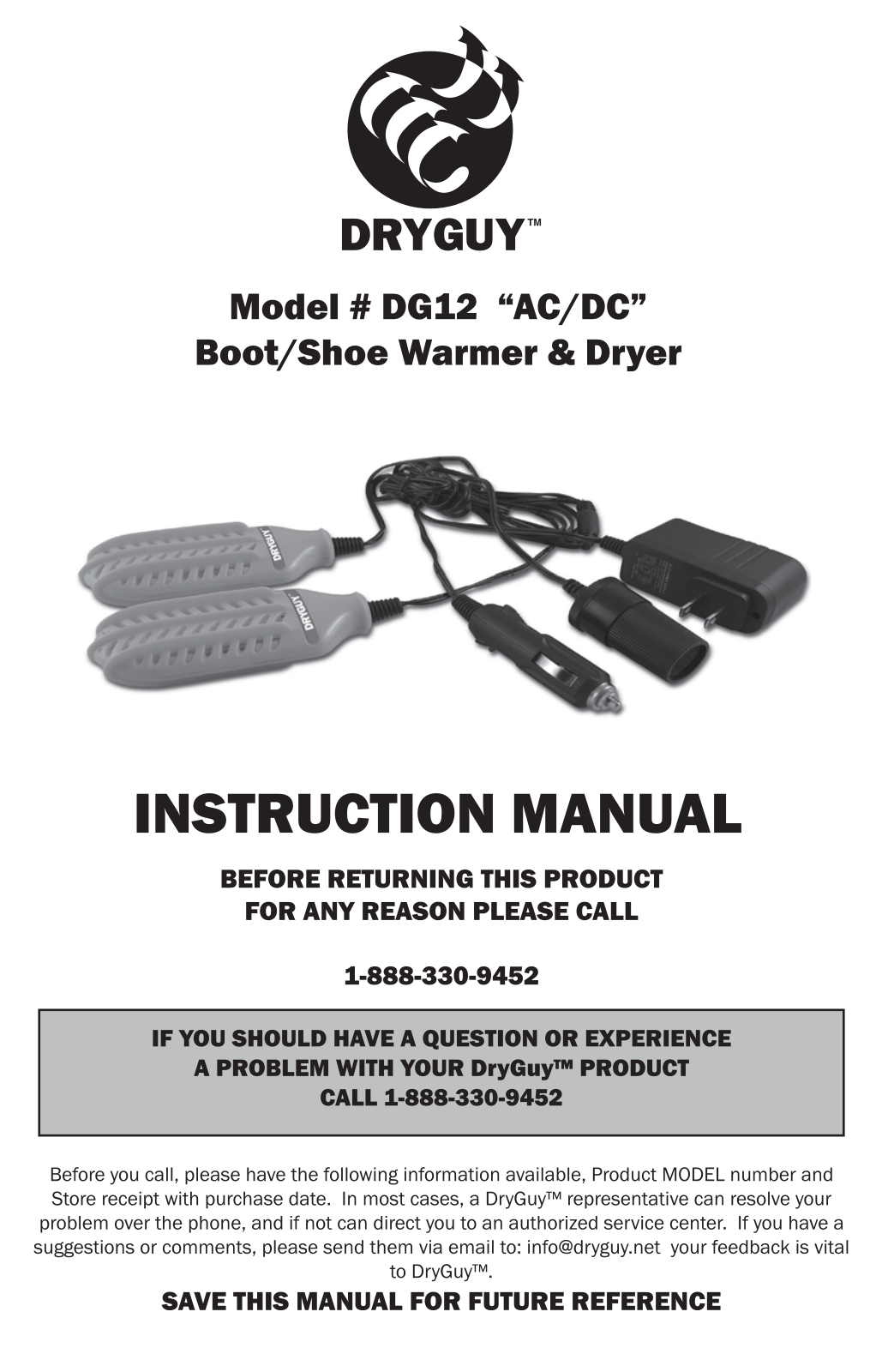 DryGuy DG12 User Manual - ManualMachine.com