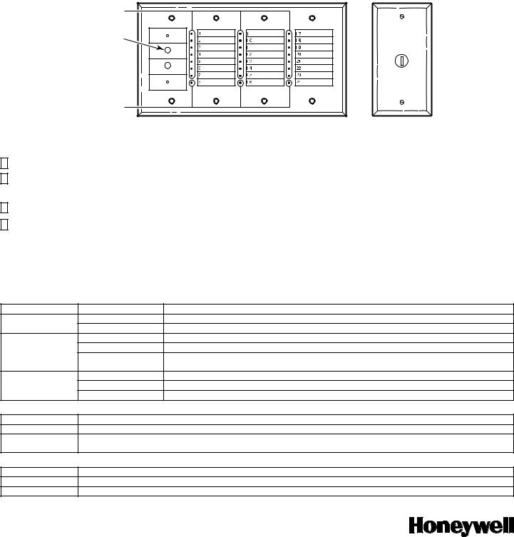 Honeywell FSA-24 Quick Reference Guide