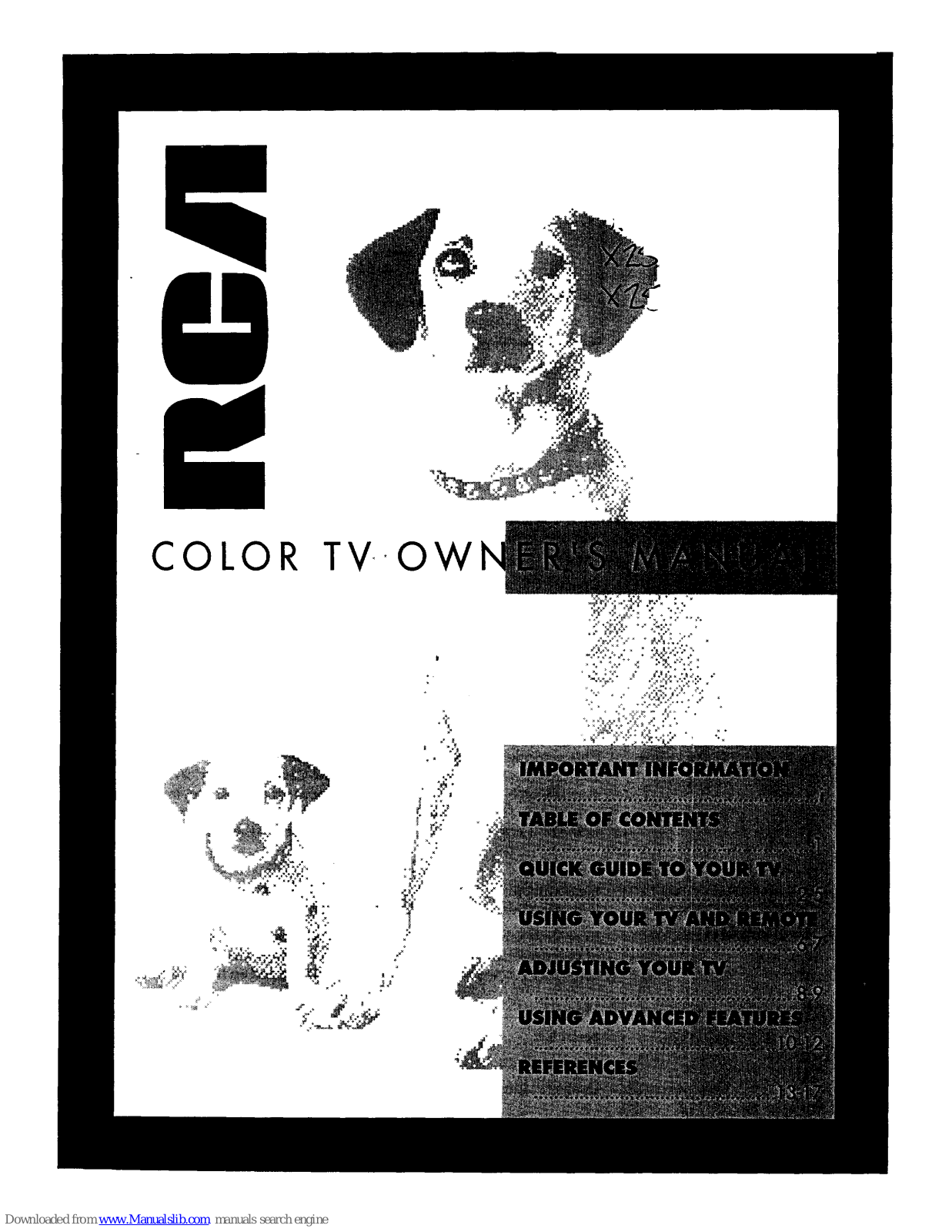 RCA X20101, X20102, X19150, X20103, X25103 Owner's Manual - ManualMachine.com