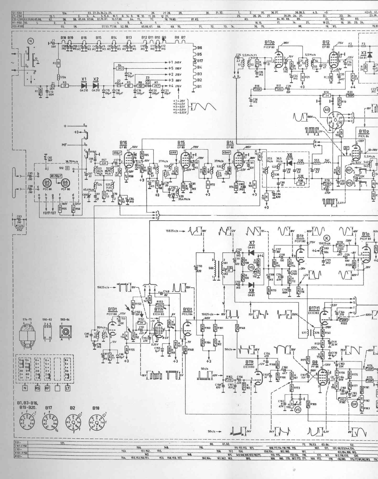 Philips TX-250 Schematic