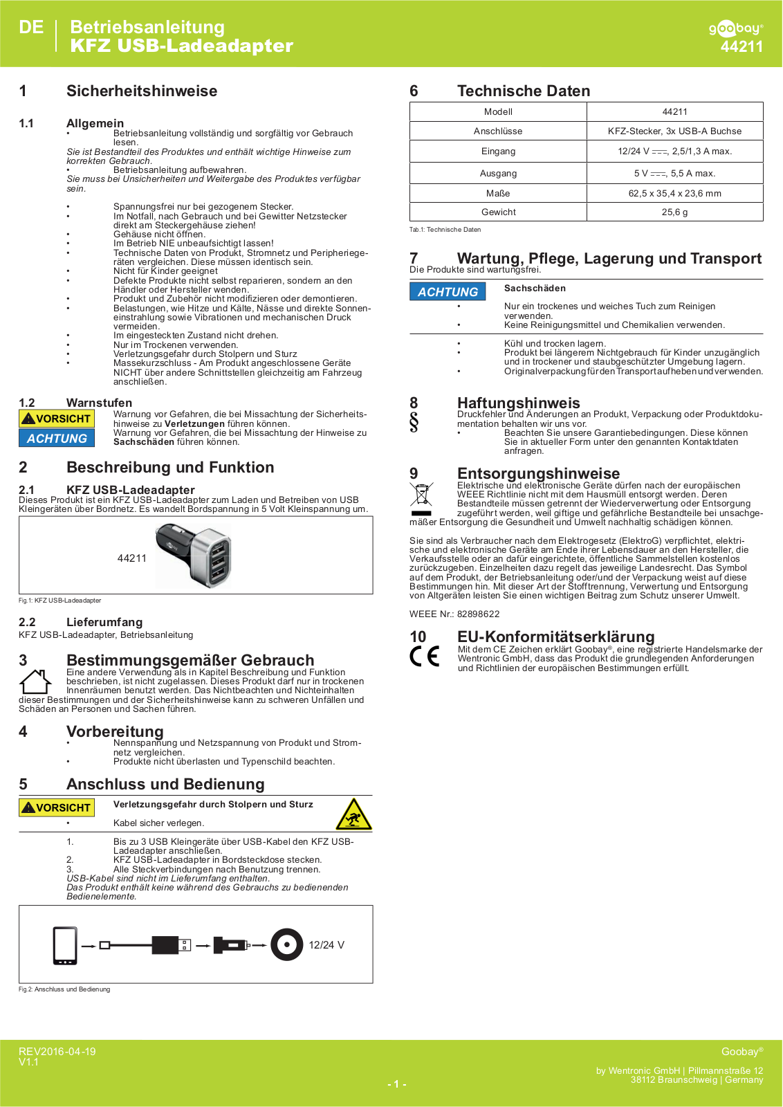 Goobay 44211 User manual