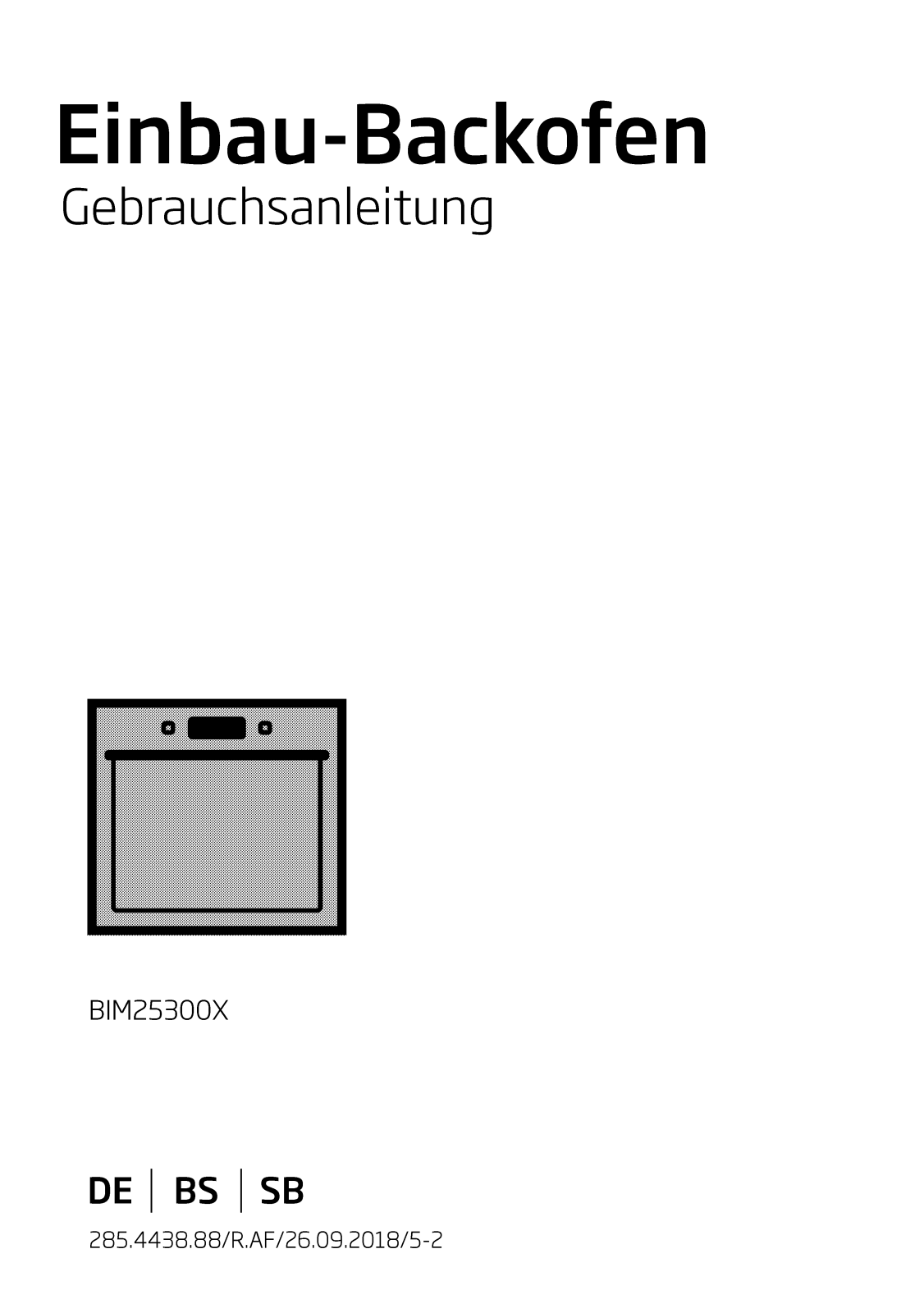 Beko BIM25300X User manual