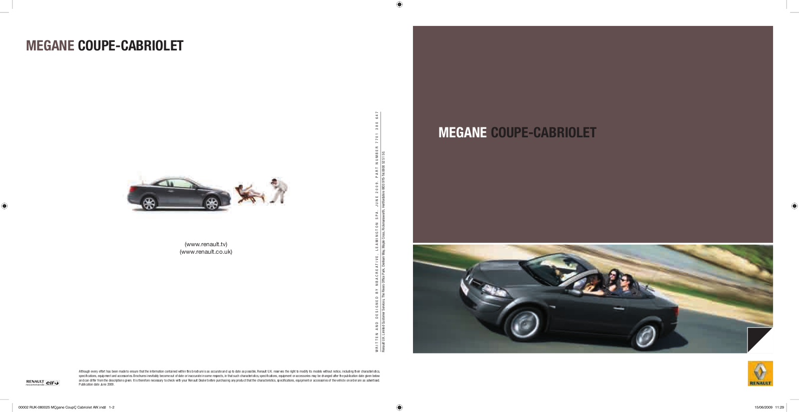 Renault MEGANE COUPE-CABRIOLET User Manual