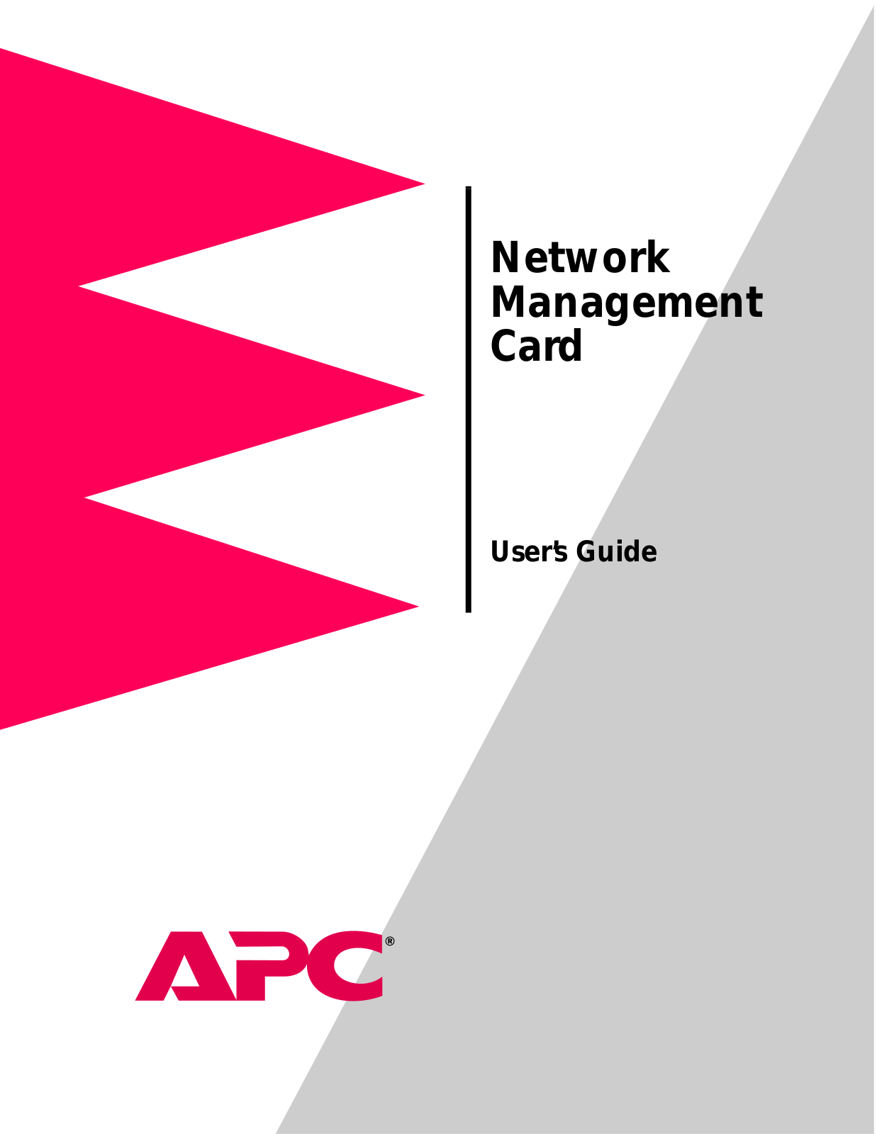 APC Network Management Card none User Manual