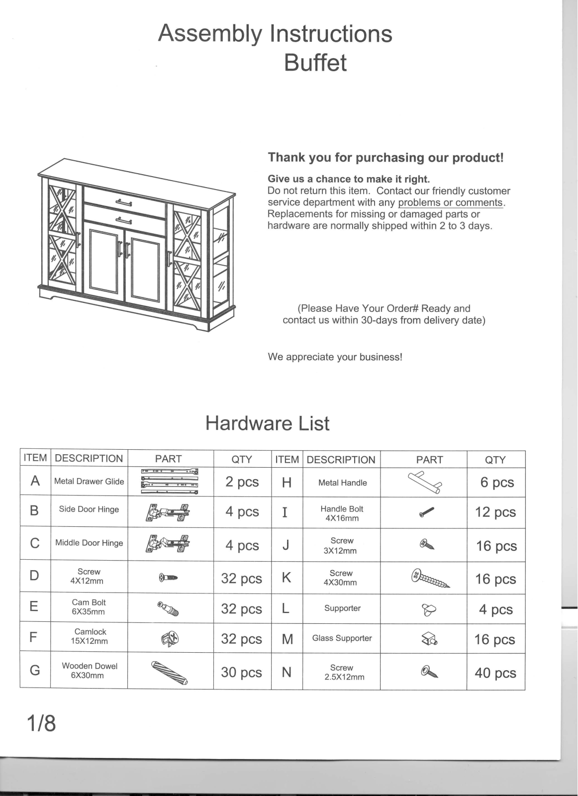 Winston Porter ANDO1857 Assembly Instructions - ManualMachine.com